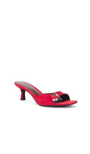 Lock Kitten Heel Sandal in Red. - size 6 (also in 6.5, 7, 7.5, 8, 8.5, 9, 9.5, 10) - Tory Burch - Modalova