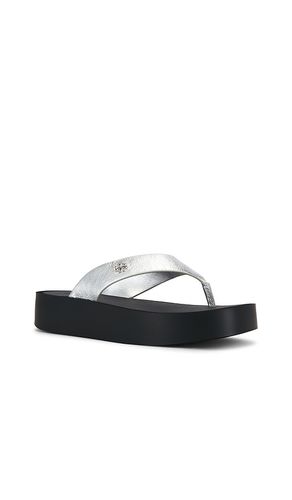 Leather Platform Flip Flop in . Taglia 10. Also in 7, 8, 9 - Tory Burch - Modalova