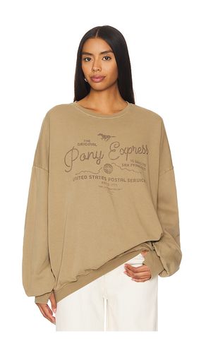 Sudadera pony express en color bronce talla L en - Tan. Talla L (también en M, S, XL, XS) - The Laundry Room - Modalova