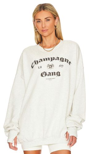 LA Champagne Gang NY Jumper in Grey. - size L (also in M, S, XL) - The Laundry Room - Modalova