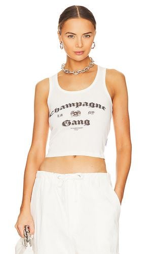 Camiseta tirantes elástica champagne gang en color talla L en - White. Talla L (también en M, XL, XS) - The Laundry Room - Modalova