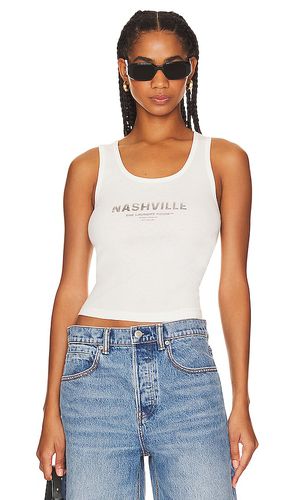 Camiseta tirantes elástica nashville passport stamp en color talla L en - White. Talla L (también en M - The Laundry Room - Modalova