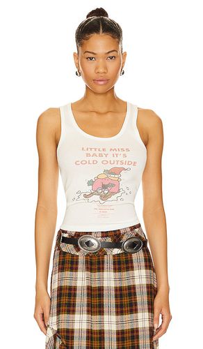 The Laundry Room Little Miss Malibooo Rib Tank in White