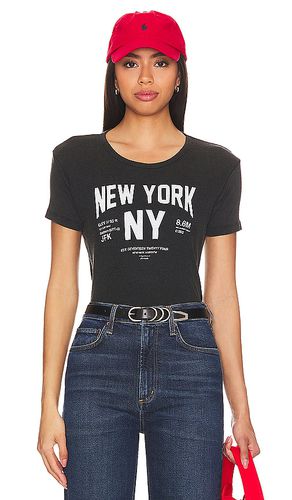 Camiseta de canalé welcome to new york en color negro talla S en - Black. Talla S (también en L) - The Laundry Room - Modalova