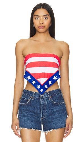 Freedom printed bandana top in color red,white size all in & - Red,White. Size all - The Laundry Room - Modalova