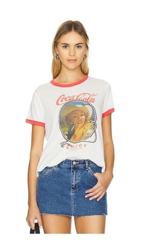 Coca Cola Cowgirl Perfect Ringer Tee in . - size L (also in M, S) - The Laundry Room - Modalova