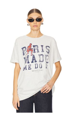 Paris Made Me Do It Oversized Tee in Light Grey. - size L (also in M, S, XS) - The Laundry Room - Modalova