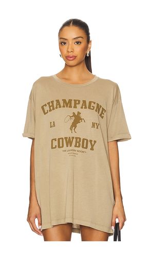 Champagne Cowboy Oversized Tee in Taupe. - size S (also in M, L) - The Laundry Room - Modalova