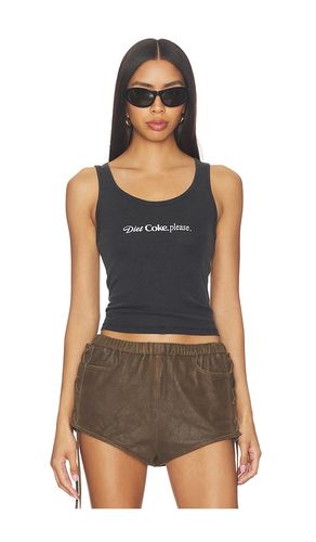 Diet Coke Please Rib Tank in Black. - size M (also in S) - The Laundry Room - Modalova