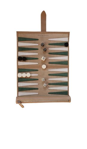Tulum Travel Backgammon Board in - Throwing Doubles - Modalova