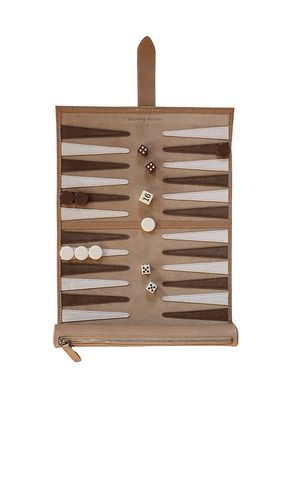 Byron Travel Backgammon Board in - Throwing Doubles - Modalova
