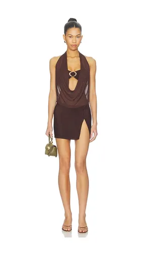 Makena Two-piece Dress in Chocolate. - size L (also in M, S, XS) - Tiger Mist - Modalova