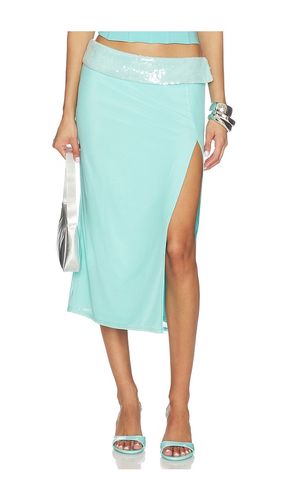 Sequin Foldover Midi Skirt in . Size L. Also in M, S, XL, XS - Tiger Mist - Modalova