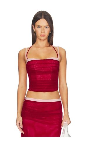 Caline Ruched Corset Top in . - size M (also in S, XS, XXS) - Tiger Mist - Modalova