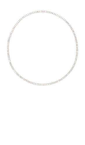 Full Iced Out Necklace in Metallic Silver - The M Jewelers NY - Modalova