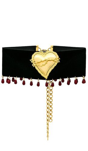 Gargantilla bleeding sacred heart en color negro talla all en & - Black. Talla all - The M Jewelers NY - Modalova