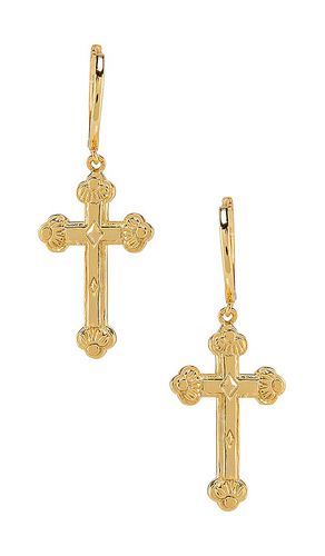 Siena Cross Earrings in Metallic - The M Jewelers NY - Modalova