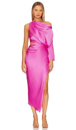 One Sleeve Drape Midi Dress in Pink. - size 0 (also in 2) - The Sei - Modalova