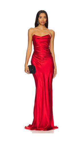 Cowl Bustier Gown in Red. - size 0 (also in 2, 4, 6, 8) - The Sei - Modalova