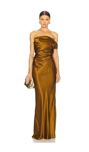 Strapless Gown With Arm Drape in Rust. - size 0 (also in 2, 4, 6) - The Sei - Modalova