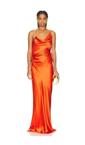 Vestido largo one shoulder cowl en color naranja talla 2 en - Orange. Talla 2 (también en 0, 4, 6, 8) - The Sei - Modalova