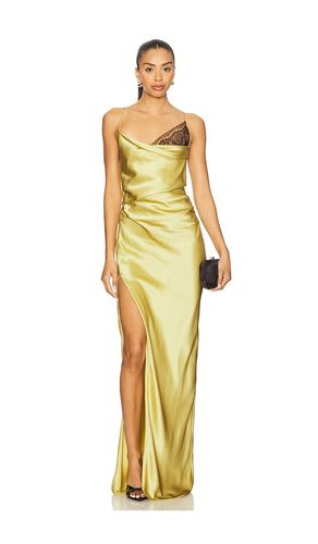 Lace Inset Cowl Gown in Yellow. - size 0 (also in 2, 4, 6, 8) - The Sei - Modalova