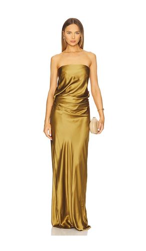 Draped Strapless Gown in Metallic Gold. - size 0 (also in 8) - The Sei - Modalova