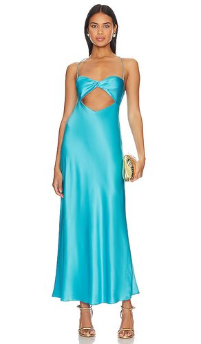 Twist Bandeau Cut Out Dress in Teal. - size 4 (also in 8) - The Sei - Modalova