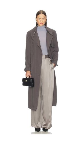 Structured Trench Coat in Grey. - size 0 (also in 2, 4, 6) - The Sei - Modalova