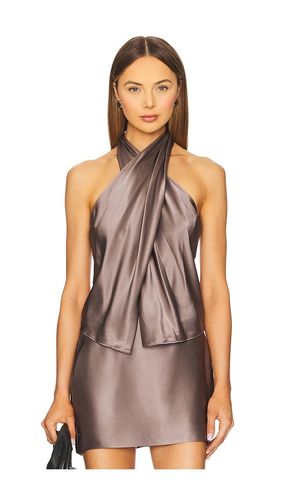 Cross Wrap Halter Top in Grey. - size 0 (also in 2, 6) - The Sei - Modalova