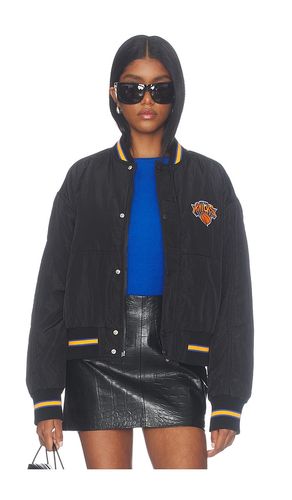 New York Knicks Cropped Bomber Jacket in . Size L. Also in M - Terez - Modalova