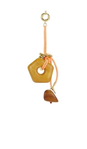 Wood & Gold Charms Rope Keychain in - Timeless Pearly - Modalova