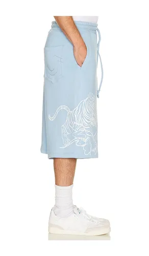 Tiger Script Mikey Fleece Shorts in . Size L. Also in M, XL/1X - True Religion - Modalova