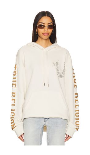 Relaxed Studded Pullover Hoodie in . Taglia M, S, XL/1X - True Religion - Modalova