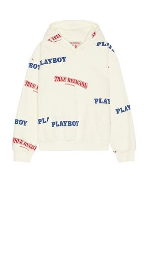 X Playboy Cinched Pullover Hoodie in Nude. - size L (also in M, S) - True Religion - Modalova