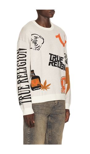Multi Logo Sweater in . Taglia L. Also in M, S, XL/1X - True Religion - Modalova