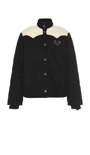 Big T Western Puffer Jacket in Black. - size L (also in S) - True Religion - Modalova