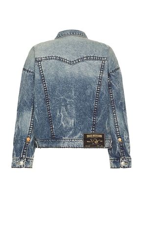 Super T Cropped Denim Jacket in . Size L. Also in XL/1X - True Religion - Modalova