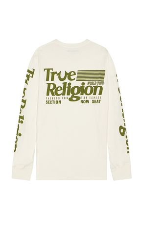 True Flag Long Sleeve Tee in . Taglia M, S, XL/1X - True Religion - Modalova