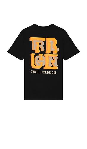 High Density Letter Tee in Black. - size L (also in M, XL/1X) - True Religion - Modalova