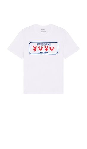 X Playboy Bunny Repeat Tee in White. - size L (also in M) - True Religion - Modalova