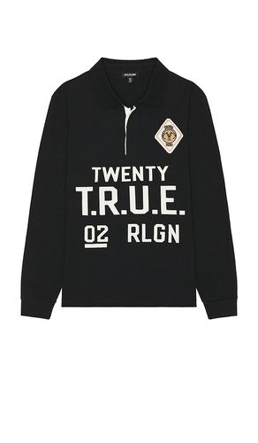 Long Sleeve Polo in Black. - size L (also in XL/1X) - True Religion - Modalova