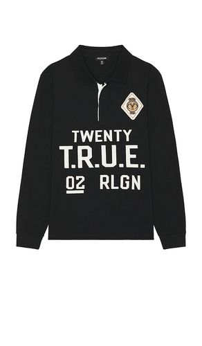 Long sleeve polo en color negro talla L en - Black. Talla L (también en M, XL/1X) - True Religion - Modalova