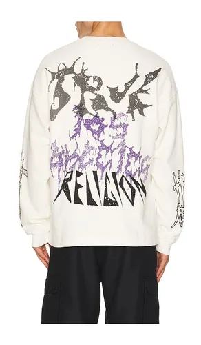 Scribble Waffle Tee in White. - size L (also in M, S, XL/1X) - True Religion - Modalova