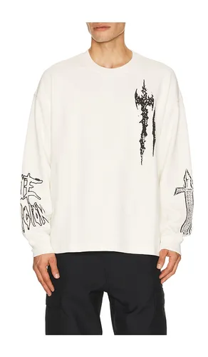 Scribble Waffle Tee in White. - size L (also in M, S, XL/1X) - True Religion - Modalova