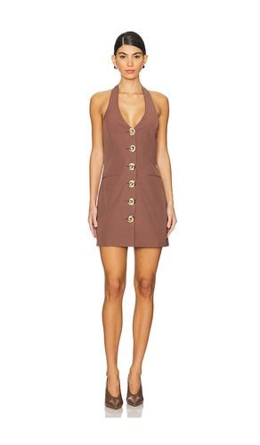 Irida Vest Dress in Chocolate. - size L (also in M, S, XL, XS) - The Wolf Gang - Modalova