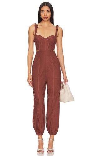 Kylo jumpsuit en color chocolate talla M en - Chocolate. Talla M (también en S, XL, XS, XXS) - Tularosa - Modalova