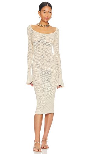 Netia Long Sleeve Midi Dress in Neutral. - size L (also in M) - Tularosa - Modalova