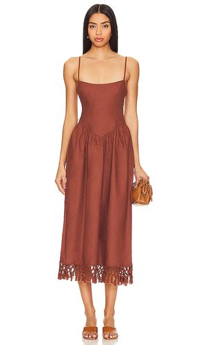 Lexi Midi Dress in Chocolate. - size L (also in M, XL, XXS) - Tularosa - Modalova