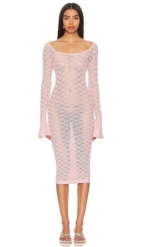 Netia Long Sleeve Midi Dress in Pink. - size L (also in M, S) - Tularosa - Modalova